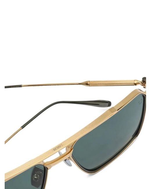 Akoni Green Square-Frame Sunglasses for men