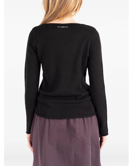 Societe Anonyme Black Charlize Fine-Knit Cashmere Sweater