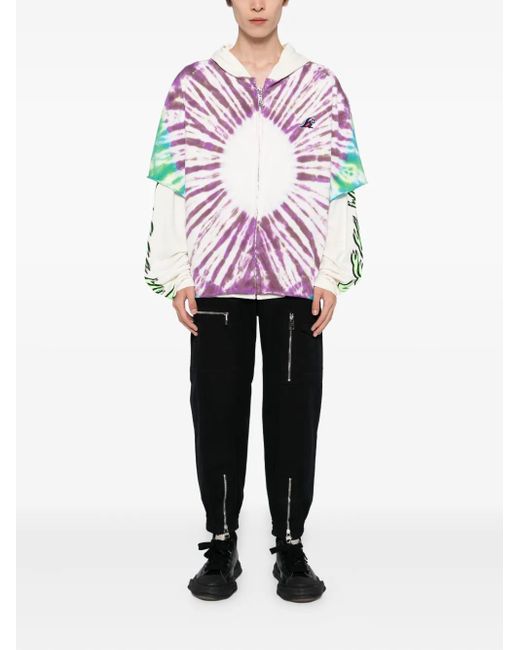 HELLSTAR Pink Tie-Dye Hoodie for men