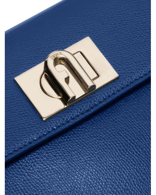 Furla Blue Small Top-Handle Satchel Bag
