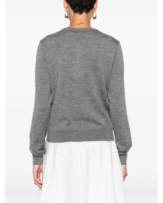 Polo Ralph Lauren Gray Button-Front Wool Cardigan