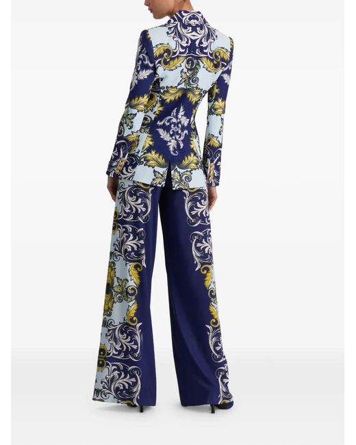 Alice + Olivia Blue Hope Print Blazer