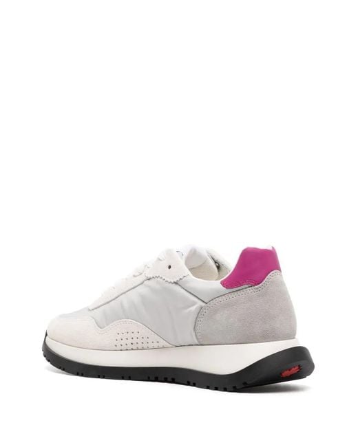 DSquared² White Logo-Print Low-Top Sneakers