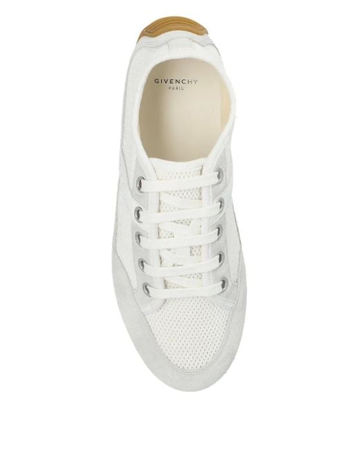 Givenchy White Slim Panelled Sneakers
