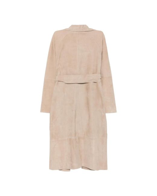 Arma Natural Yava Suede Coat