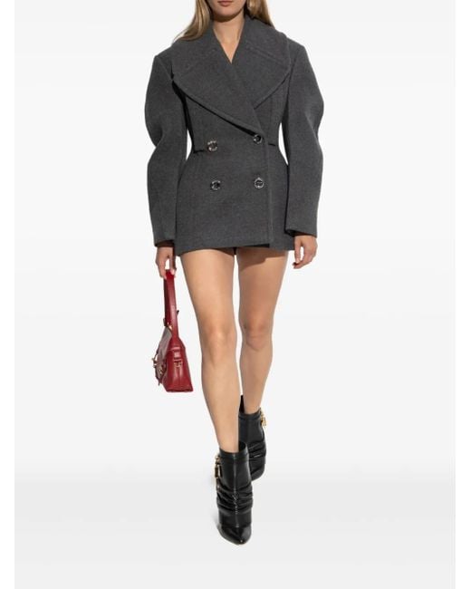 Givenchy Black Cocoon Peacoat