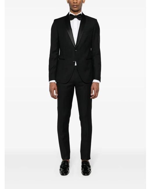 Corneliani Black Dart Detail Suit for men
