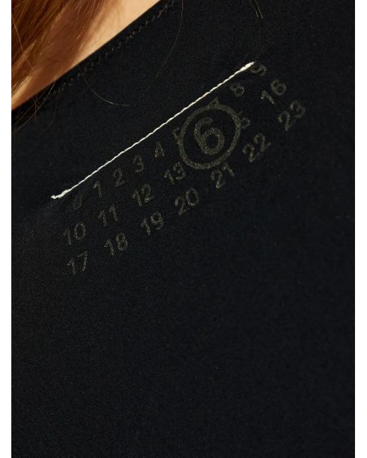 MM6 by Maison Margiela Black Nylon Bodysuit