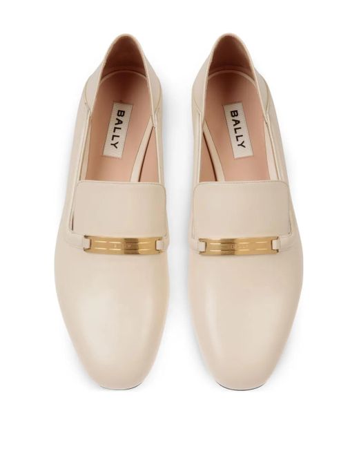 Bally Natural Deco Ballet Flats