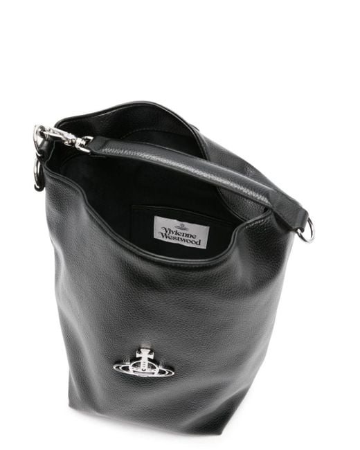 Vivienne Westwood Black Medium Sam Crossbody Bag