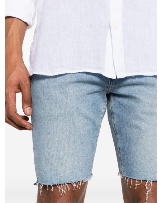 Levi's Blue Mid-rise Denim Shorts for men