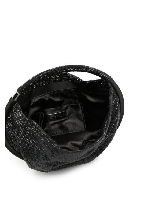Twentyfourhaitch Black Gracioneta Crystal-Embellished Tote Bag