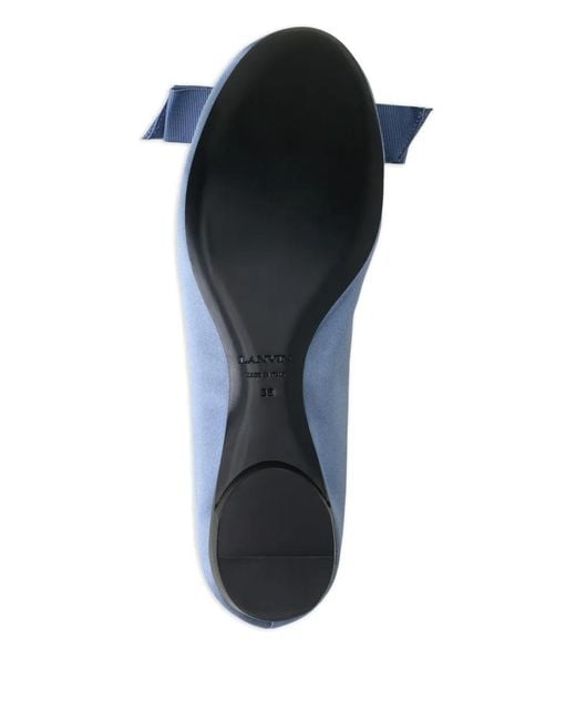 Lanvin Blue Ribbon Ballet Flats