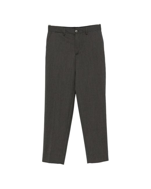 Briglia 1949 Gray Straight-Leg Tailored Trousers