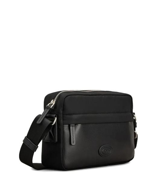 Tod's Black Camera Mini Messenger Bag for men