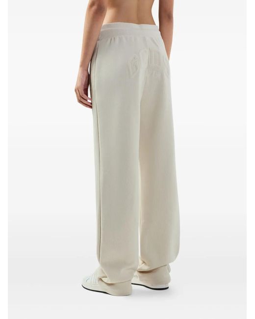 Gcds Natural Logo-Print Track Pants