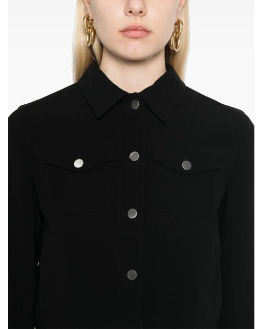Theory Black Crepe Jacket