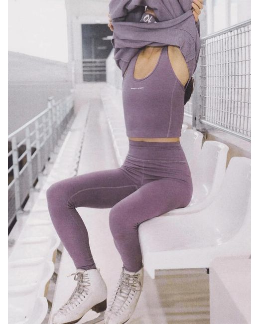Sporty & Rich Purple Sr Bold Sports Tank Top