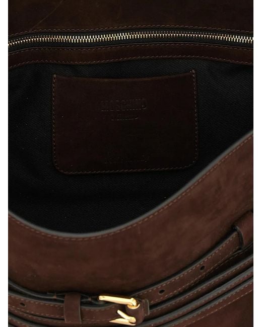 Moschino Multicolor Tie Me Buckle-Detail Shoulder Bag