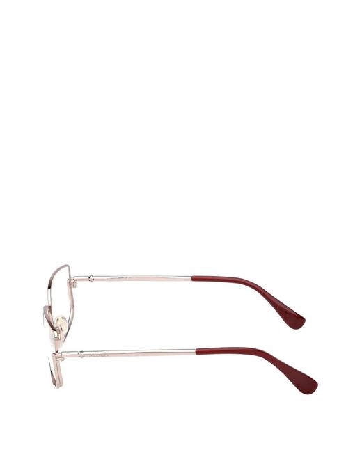 Max Mara Eyewear Natural Rectangle Frame Glasses