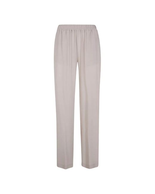 Seventy White Pantalon À Taille Élastiquée