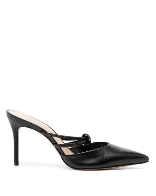 SCHUTZ SHOES Lela 85mm Leather Pumps in Black Lyst UK