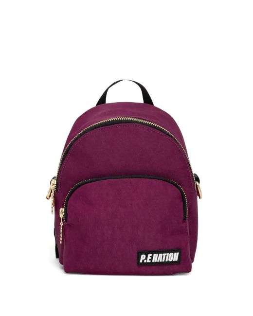 Zaino Mini Con Doppia Zip di P.E Nation in Purple
