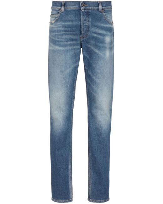 Balmain Slim-fit Jeans in het Blue voor heren