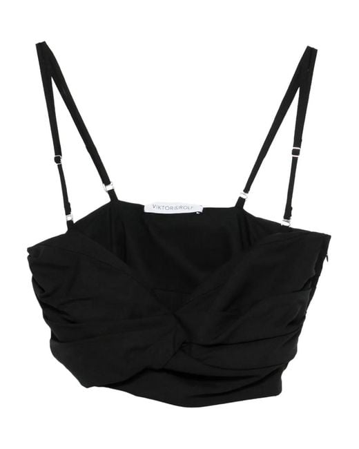 Viktor & Rolf Black Ruched Bralette