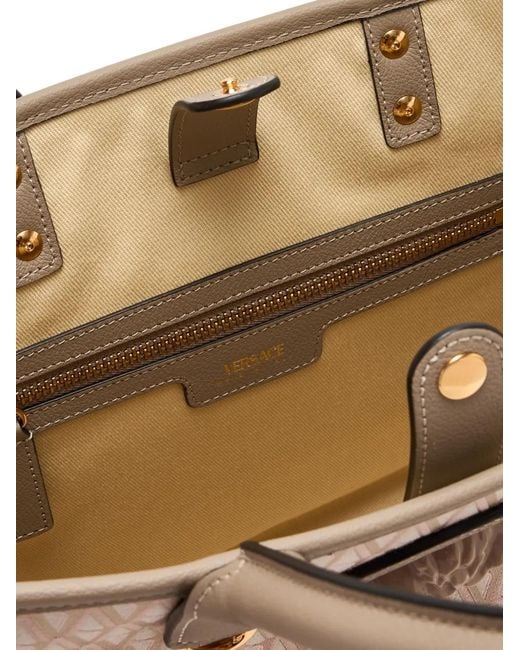 Versace Brown Small La Medusa Tote Bag