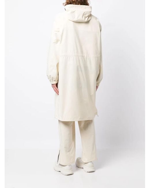 OAMC White Zip-Up Hooded Parka for men