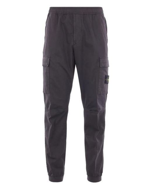 Stone Island Elastische Broek Met Cargo Zak in het Blue voor heren