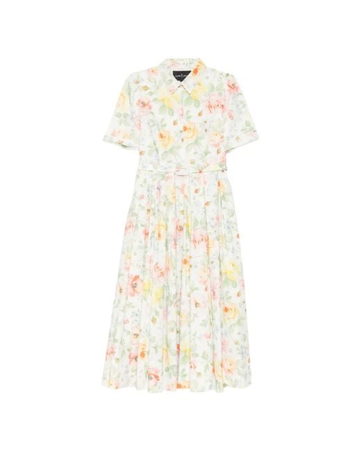 Needle & Thread White Sienna Rose Ballerina Dress