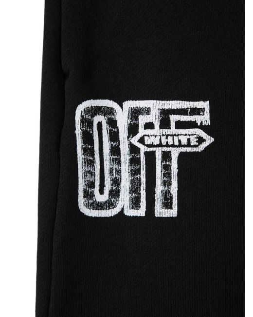 Off-White c/o Virgil Abloh Black Motion Arrow Skate Sweat Shorts for men