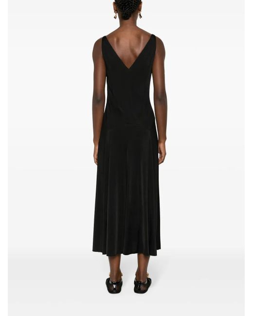 Lanvin Black Eyelet-Detailing Dress