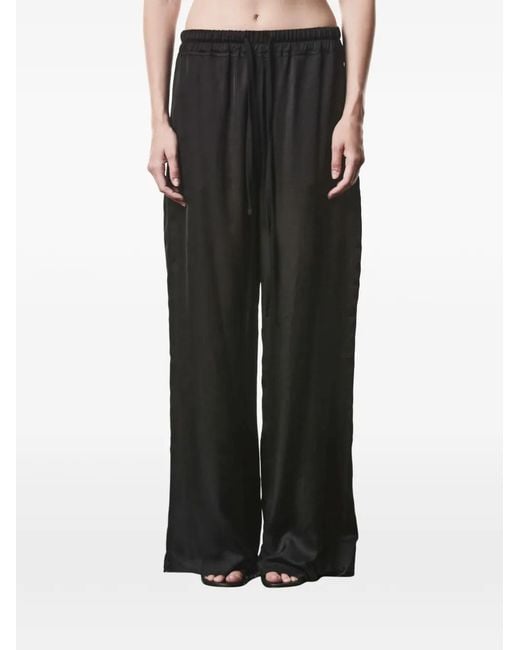 Thom Krom Black Pantalon À Lien De Resserrage