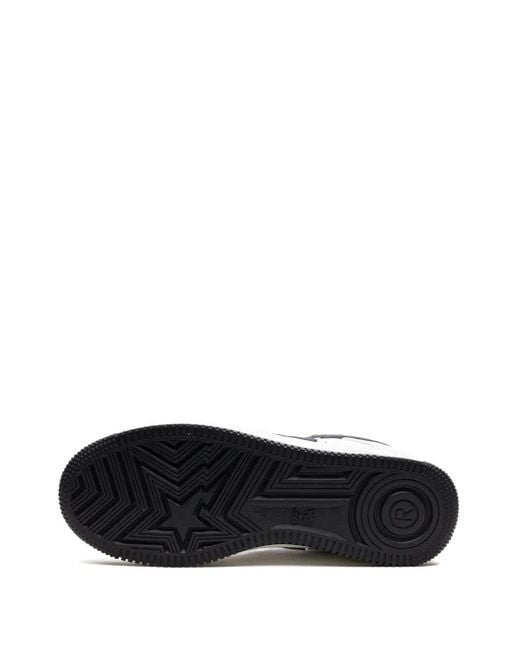 A Bathing Ape White X Jjjjound Bapesta Sneakers
