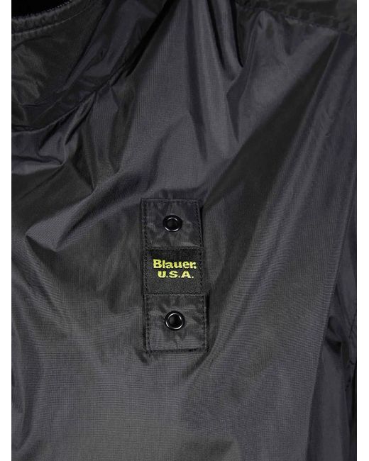 Blauer Black Logo Zip-Up Jacket