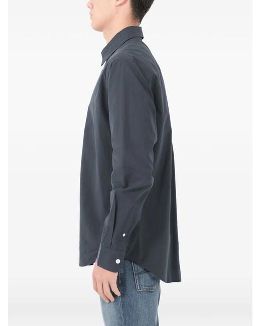 NN07 Blue Colby Button-Fastening Shirt for men