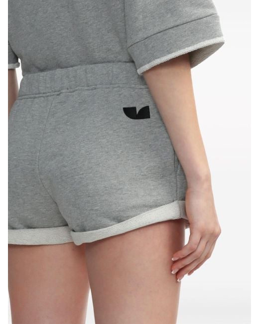 IRO Gray Emmy Organic-cotton Mini Shorts