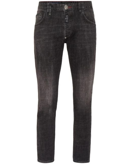 Philipp Plein Gray Skinny Jeans for men