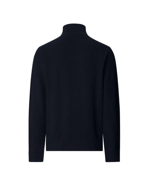 Hackett Blue Quarter-Zip Sweater for men