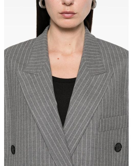 Isabel Marant Gray Medium Double-Breasted Klero Blazer