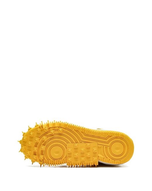 Nike Yellow Air Force 1 Mid X Off for men