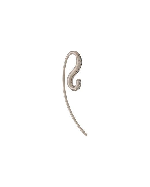 Charlotte Chesnais White 18Kt Petit Hook Diamond Single Earring