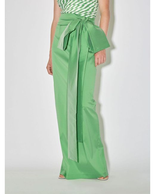BERNADETTE Green Bernard Taffeta Skirt