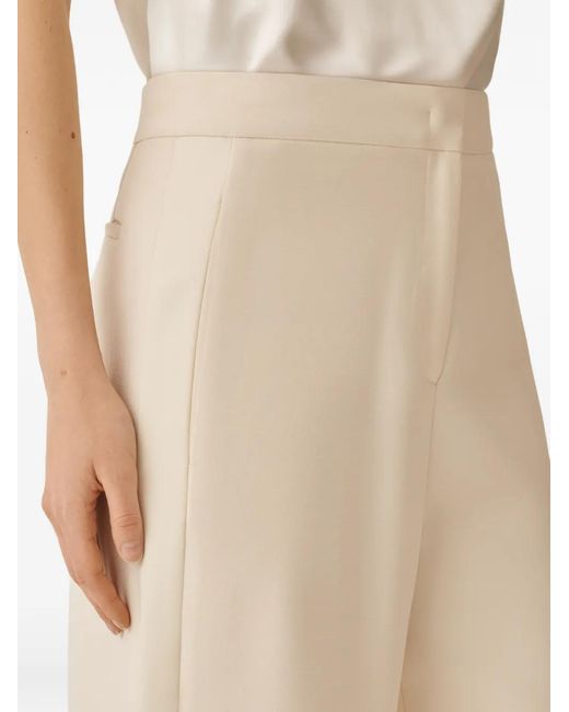Fabiana Filippi White Pantalon À Fermeture Dissimulée