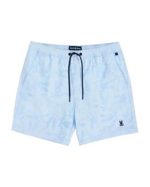 メンズ Psycho Bunny Malta Hydrochromic トランクス水着 Blue