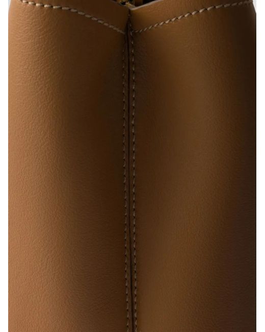 Prada レザー ショルダーバッグ Brown