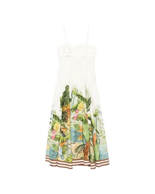 ALÉMAIS White X Mokshini Toucan Tango Maxi Dress